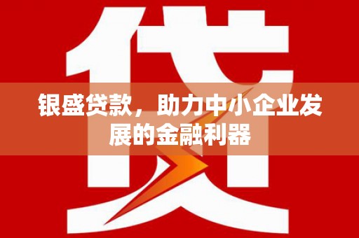 郧西银盛贷款，助力中小企业发展的金融利器