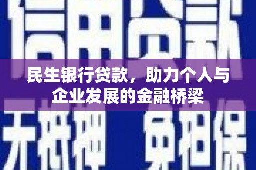 郧西民生银行贷款，助力个人与企业发展的金融桥梁