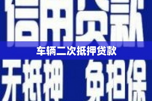 郧西车辆二次抵押贷款