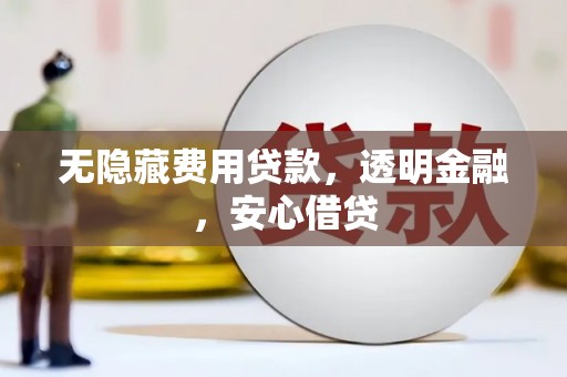 郧西无隐藏费用贷款，透明金融，安心借贷