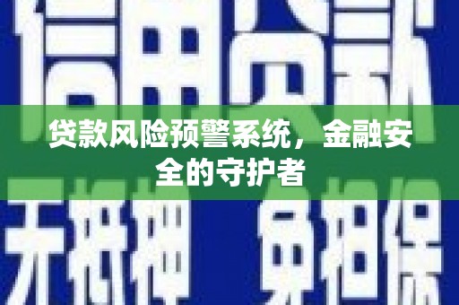 郧西贷款风险预警系统，金融安全的守护者