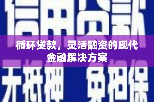 郧西循环贷款，灵活融资的现代金融解决方案