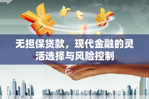 郧西无担保贷款，现代金融的灵活选择与风险控制
