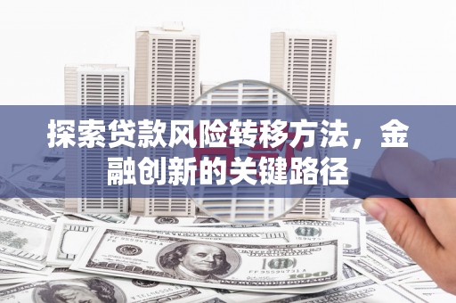 郧西探索贷款风险转移方法，金融创新的关键路径