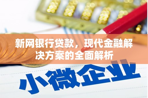 郧西新网银行贷款，现代金融解决方案的全面解析