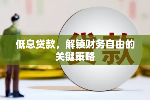 郧西低息贷款，解锁财务自由的关键策略