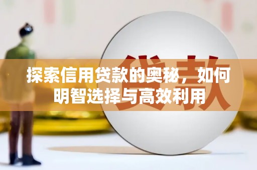 郧西探索信用贷款的奥秘，如何明智选择与高效利用
