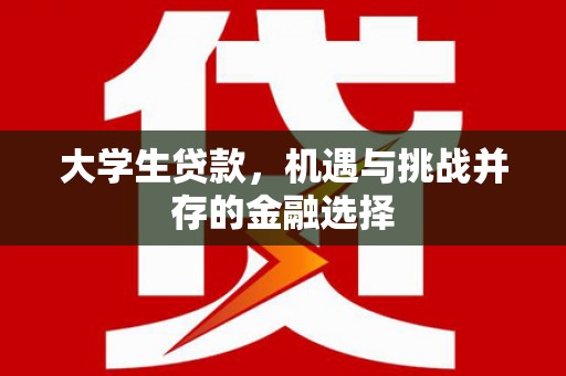 郧西大学生贷款，机遇与挑战并存的金融选择