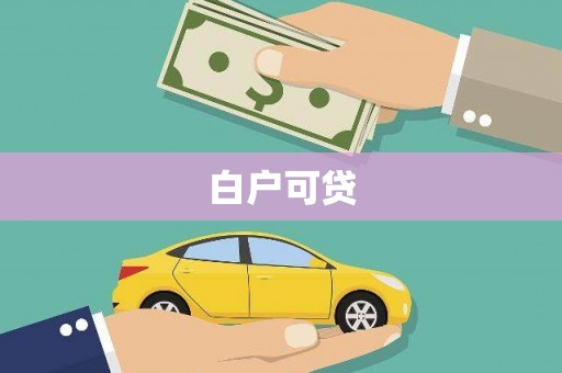 郧西白户可贷