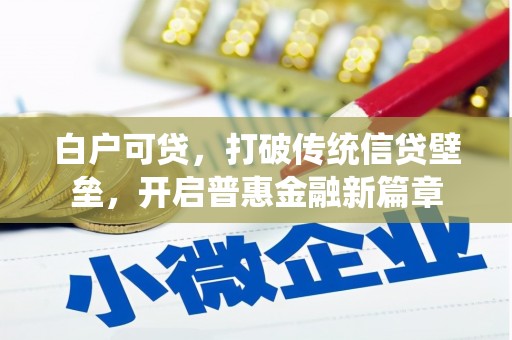 郧西白户可贷，打破传统信贷壁垒，开启普惠金融新篇章